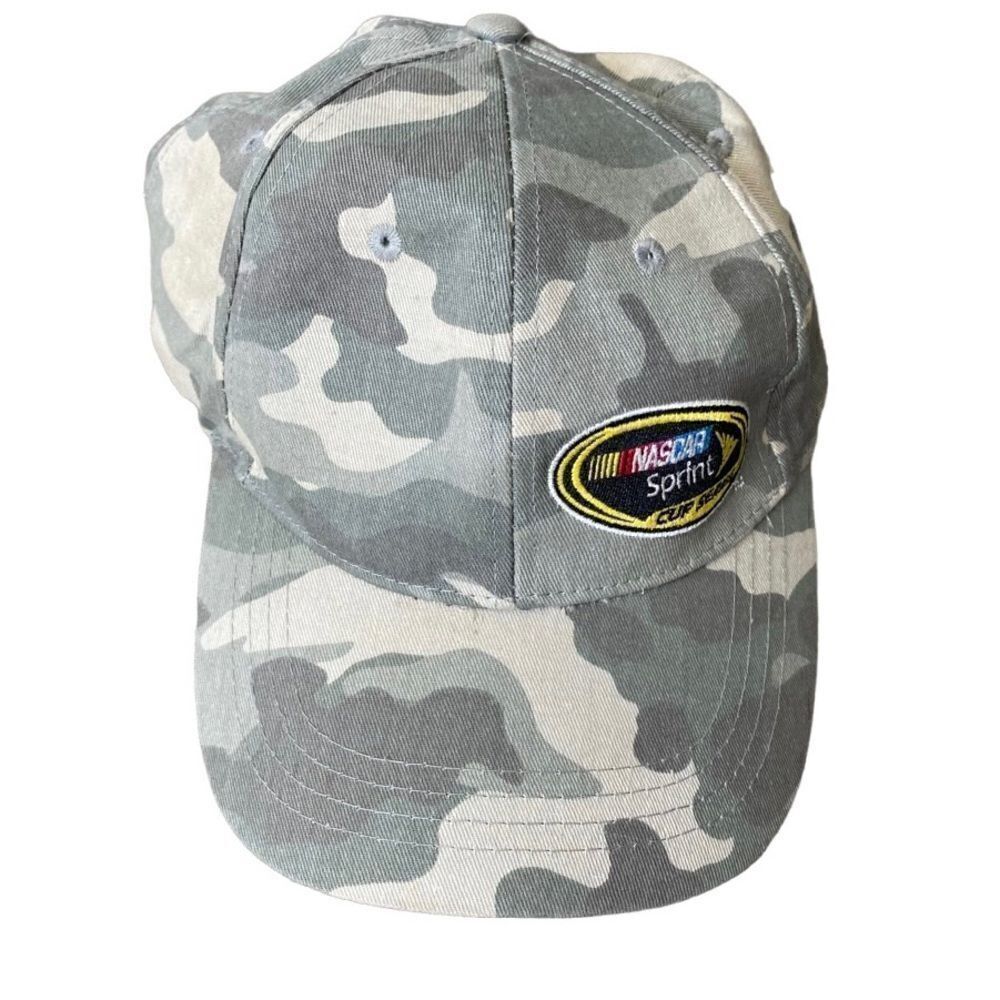 NASCAR Trucker Cap Camouflage Adjustable Strap Logo